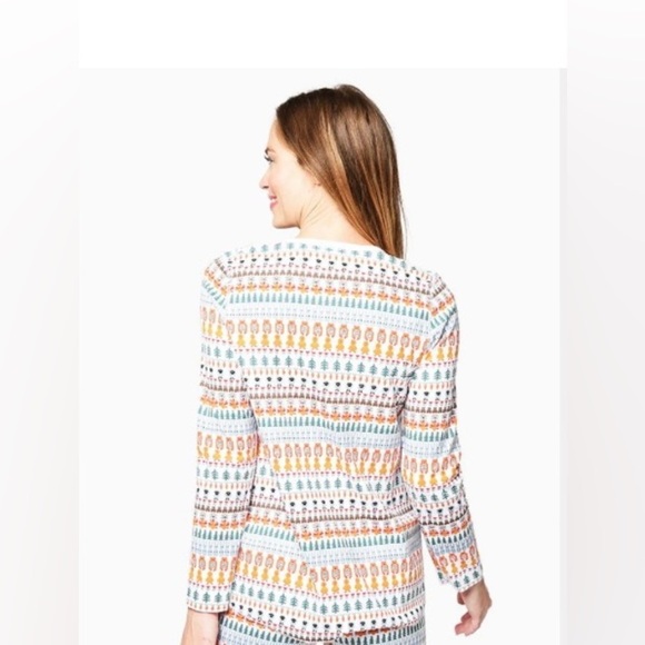 Tuckernuck Roller Rabbit Bands Weave Pima Cotton Pajama Top Size S NWOT - Picture 6 of 9